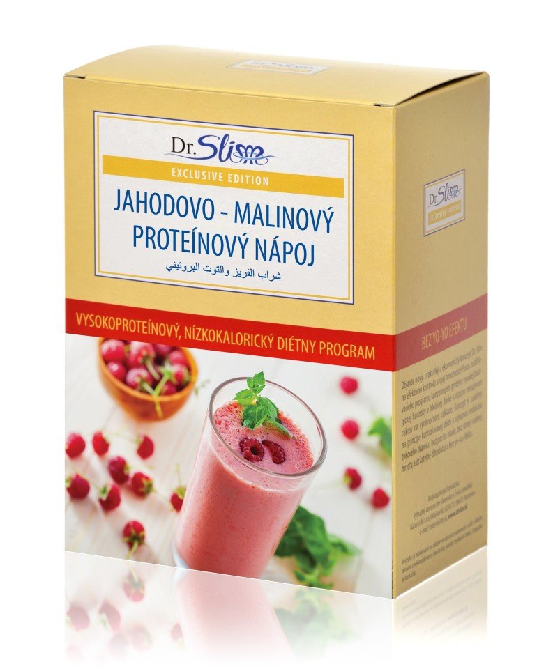 1 JAHODOVO - MALINOVÝ PROTEÍNOVÝ NÁPOJ